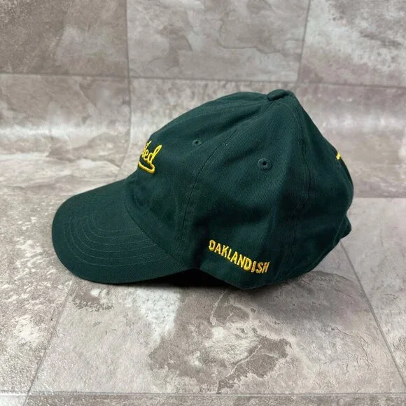 NEW Rooted Oaklandish Embroidered Dark Green Graphic Baseball Cap Hat Adjustable - Picture 3 of 4